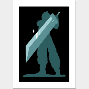 Cloud FF7r Posters and Art